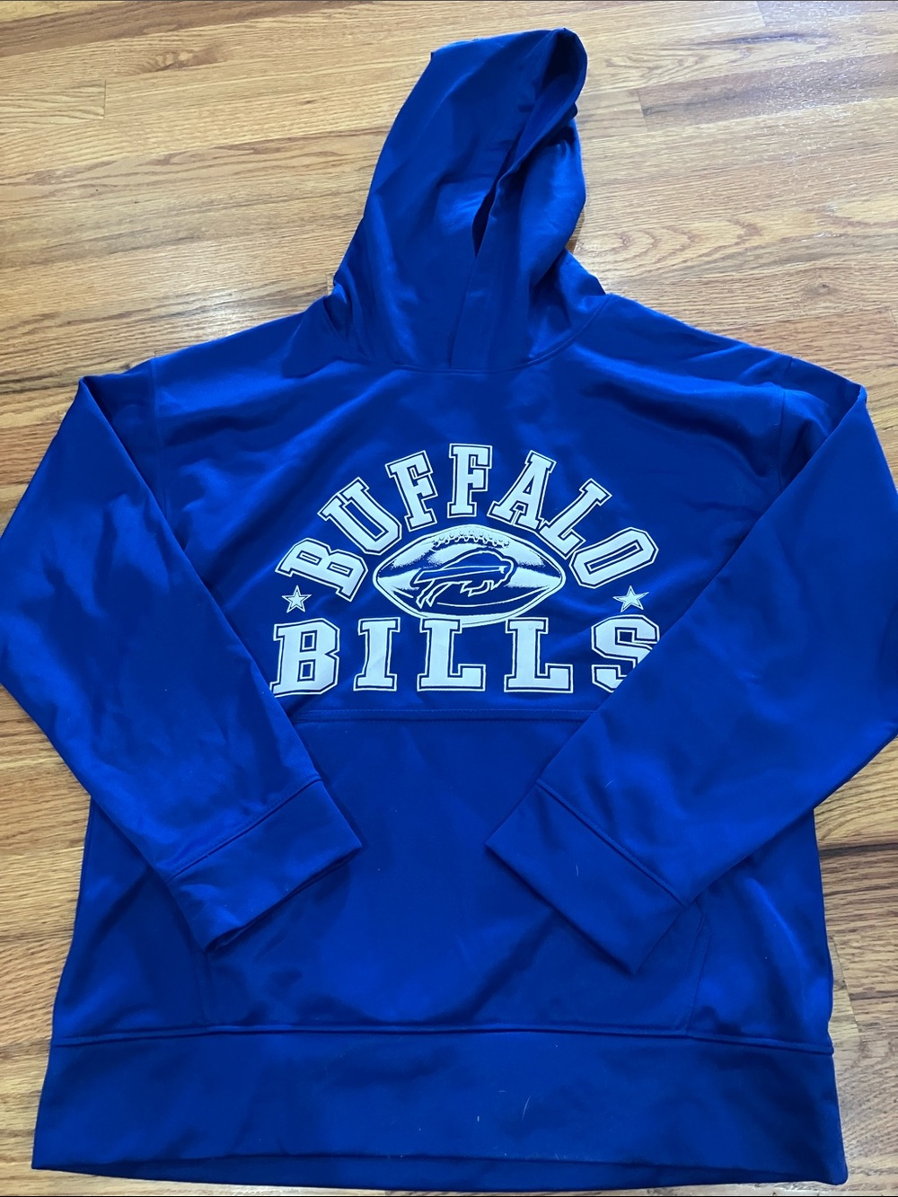 Source Unknown Kids Royal Blue Buffalo Bills Hooded Sweatshirt Sz 14 EUC